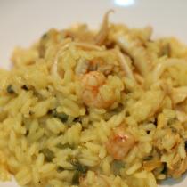 Risotto di pesce allo zafferano